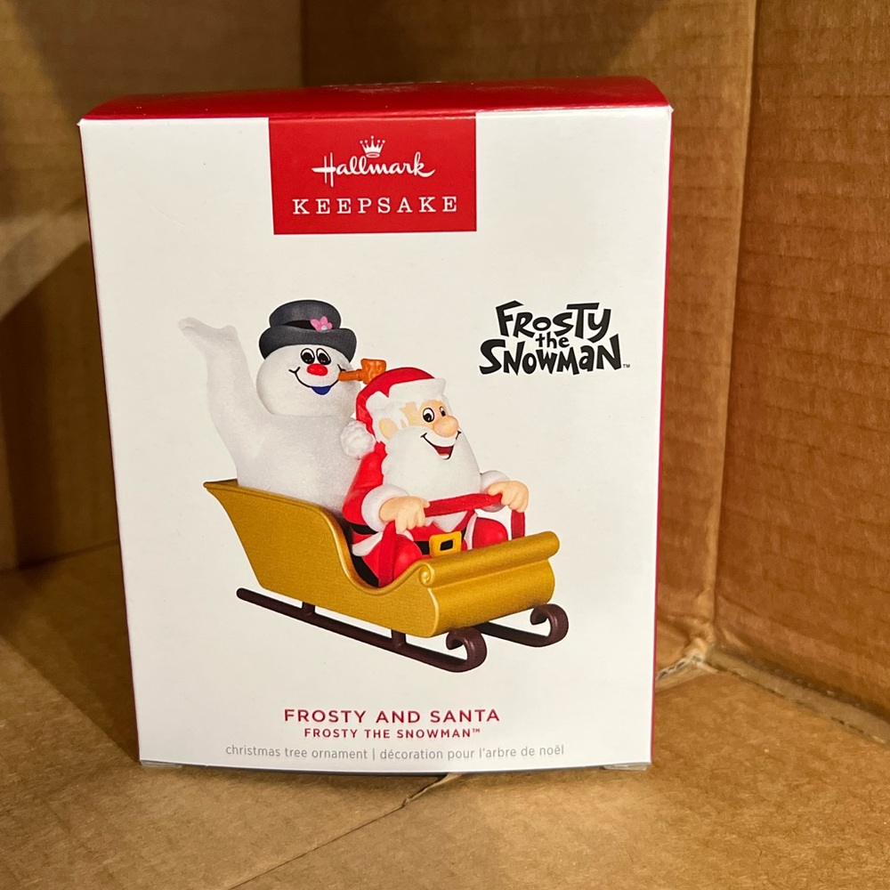 Hallmark Keepsake Frosty and Santa Keepsake Ornament